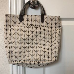 Thirty One Cream and Brown Tote Bag